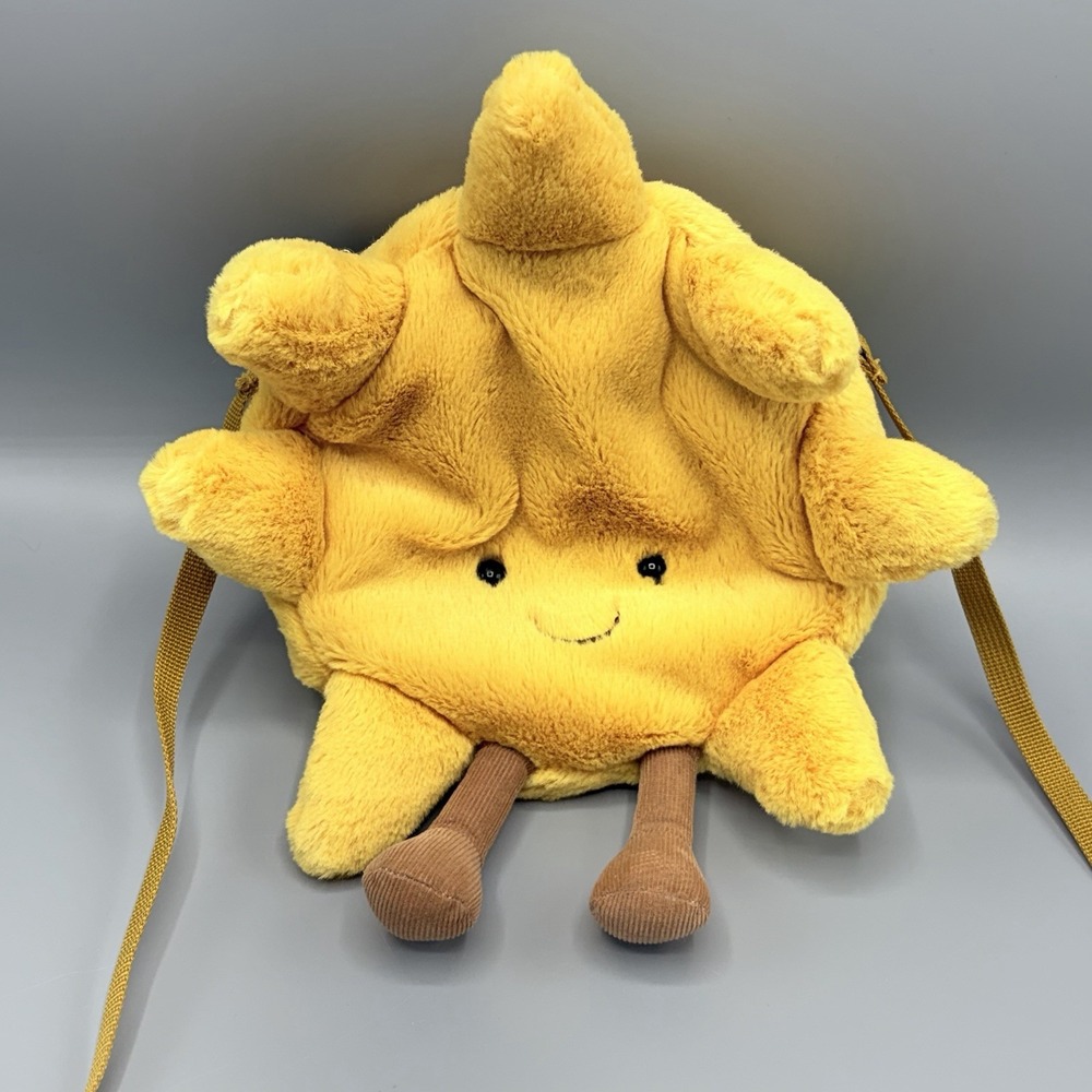 Jellycat Amuseables Sun Plush Crossbody Bag Yellow Brown